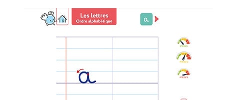 Animation du trac&eacute; des lettres en minuscules cursives