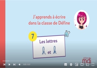 Leçon d'écriture 7 - Les lettres h et k